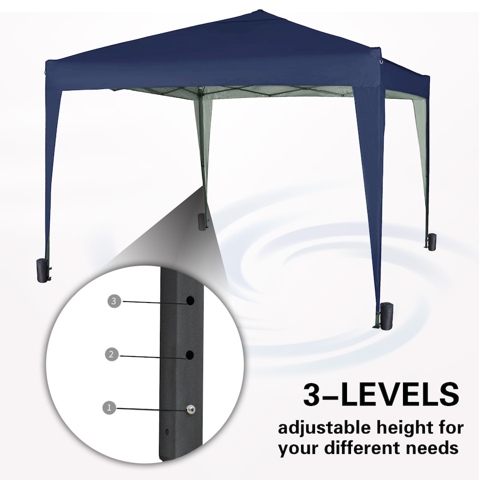 image 1 of MCC Direct Gazebo 3x3 Pop up Blue | Brown | Blue