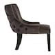 image 3 of Interiors by Premier Black Velvet Dining Chair, Comfortable High Back Office Chair, Aesthetic Velvet Accent chair for Living Room
