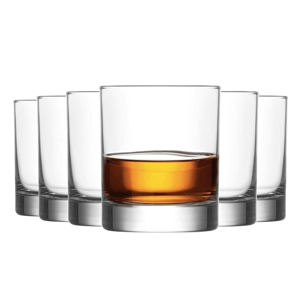 image 1 of LAV Ada Whisky Glasses - 305ml - Clear - Pack of 6 Clear
