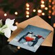 image 4 of Gentoo Penguins Couple Love Heart Blank For Him Or Her Art Xmas Festive Christmas Card