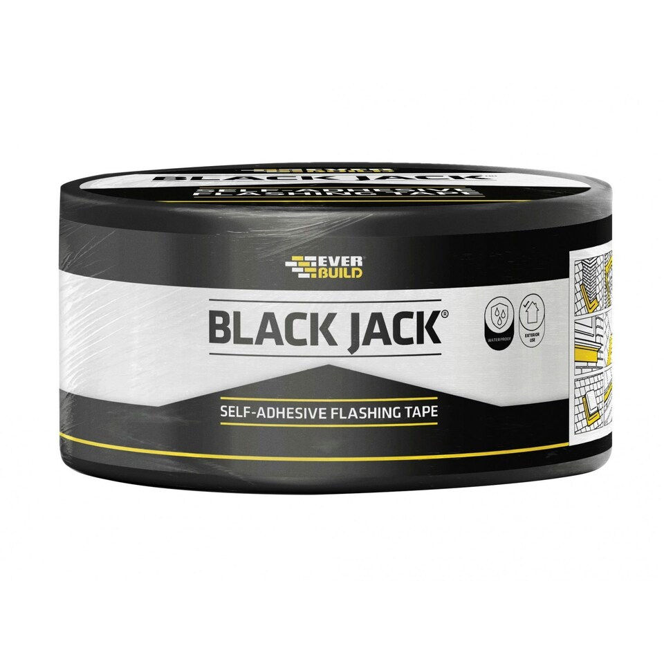 Everbuild Sika Black Jack Flashing Tape, Trade - Multi Colour - 225mm x 10m