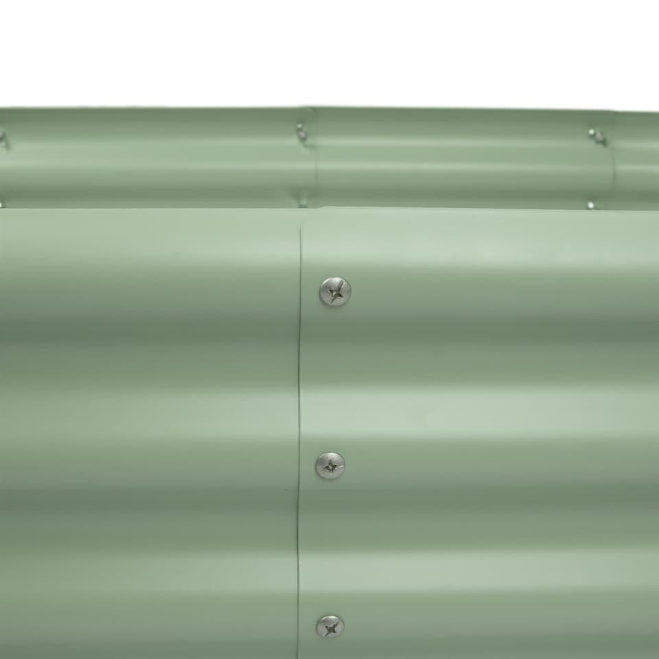 image 1 of Harbour Housewares 2pc Galvanised Steel Raised Garden Bed Extension Set - 50cm - Green | Green | Green