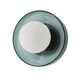 image 1 of ValueLights Newbury Jade Green Glass IP44 Flush Wall Light | Green