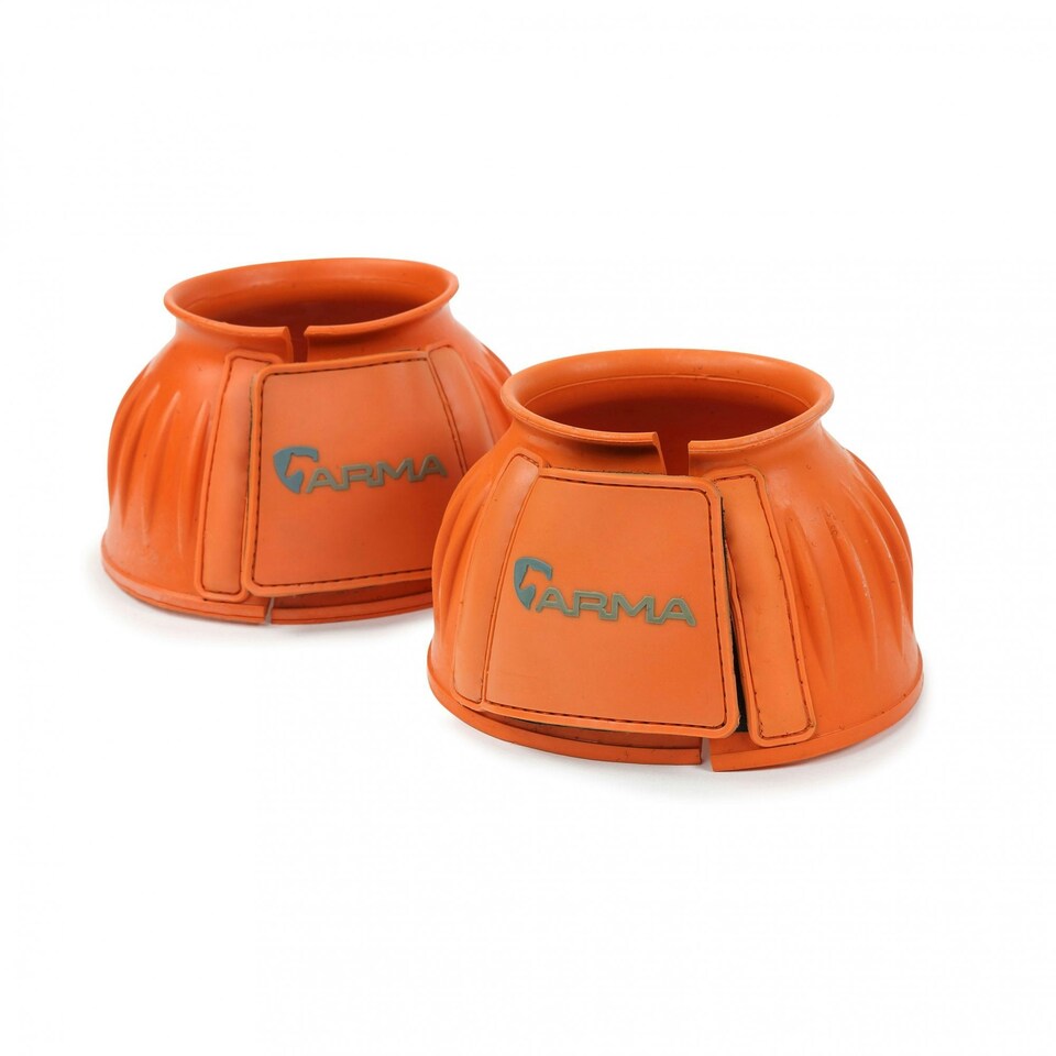 image 1 of ARMA Touch Close Horse Overreach Boots - Orange - Cob