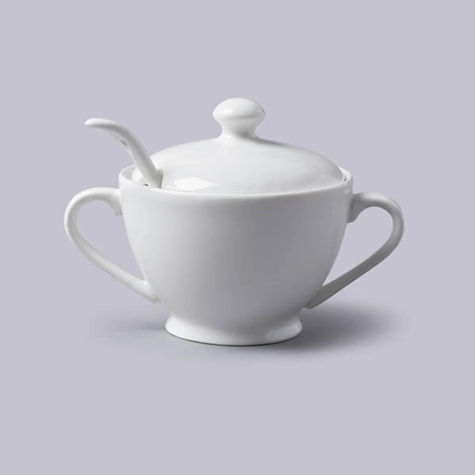 W.M.Bartleet & Sons Sugar Bowl with Spoon