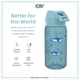 image 5 of Leak Proof Kids Water Bottle, BPA Free, 350ml (12oz) | Blue | Blue Sharks | One Size