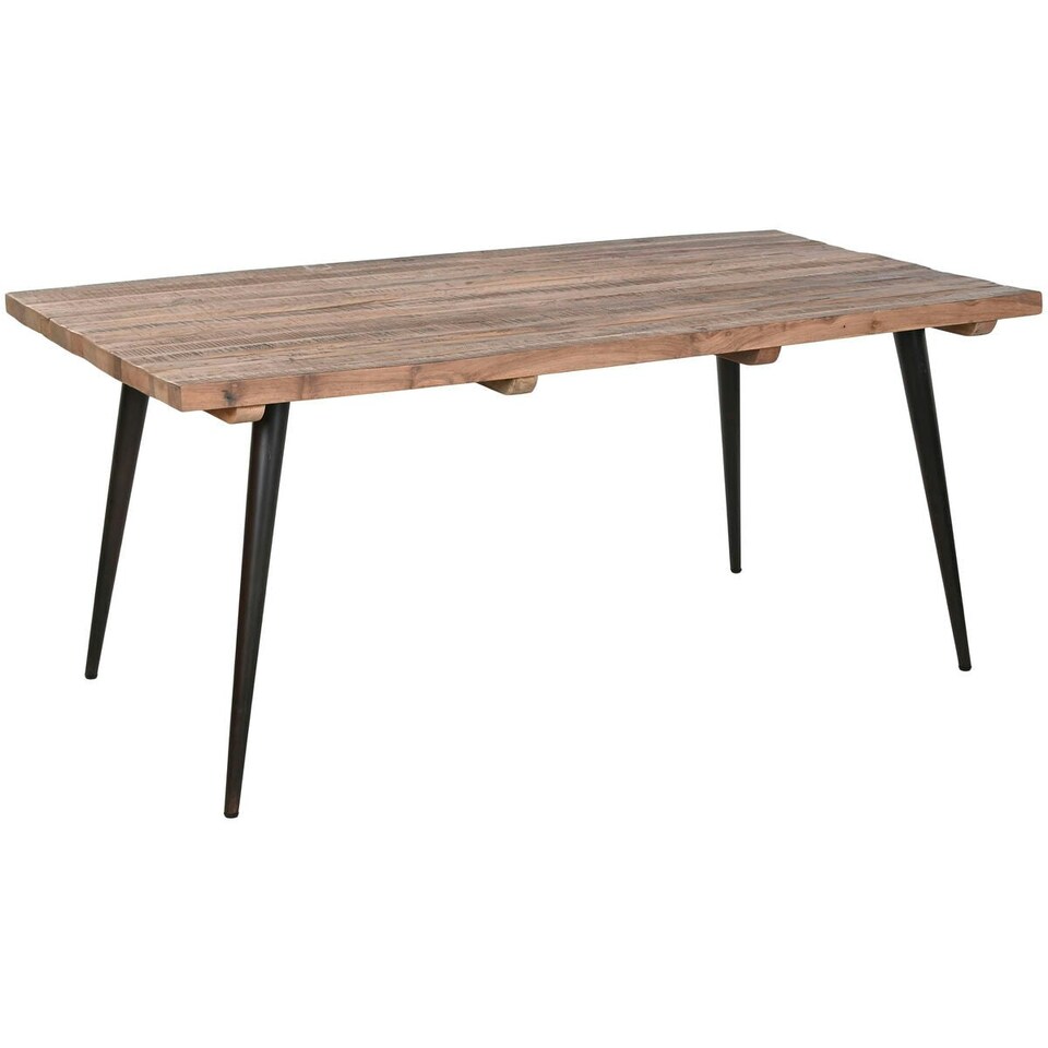 image 1 of Dining Table Home ESPRIT Black Natural Iron Recycled Wood 180 x 90 x 76 cm N/A