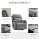 image 5 of HOMCOM Power Lift Chair Electric Riser Recliner with Remote Control, Grey Grey