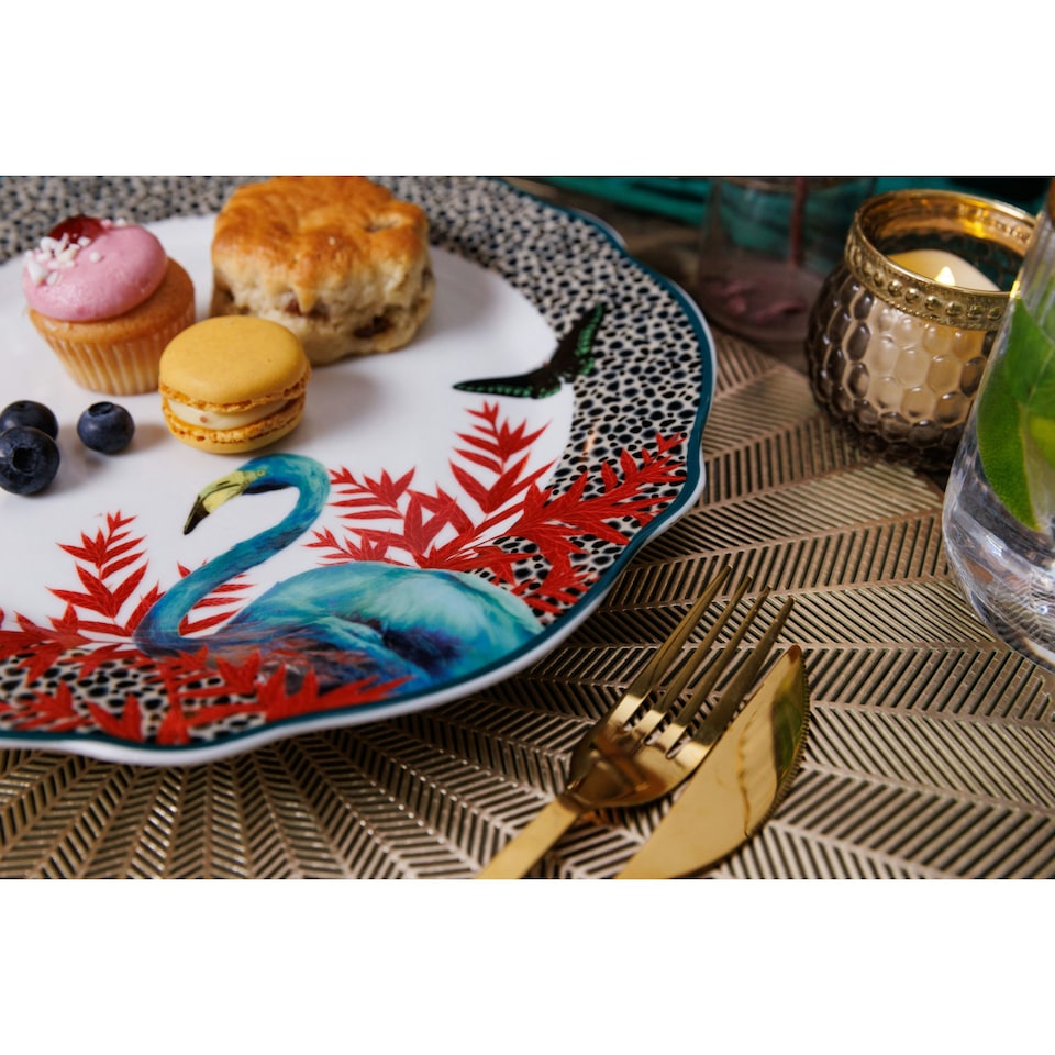 image 1 of Mikasa Dinner Plate Set Multicolour Porcelain 27cm Set of 4 Multi