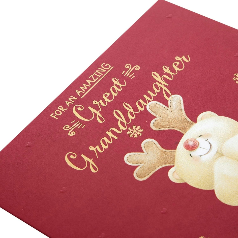 image 1 of Great Granddaughter Christmas Card "Merry"