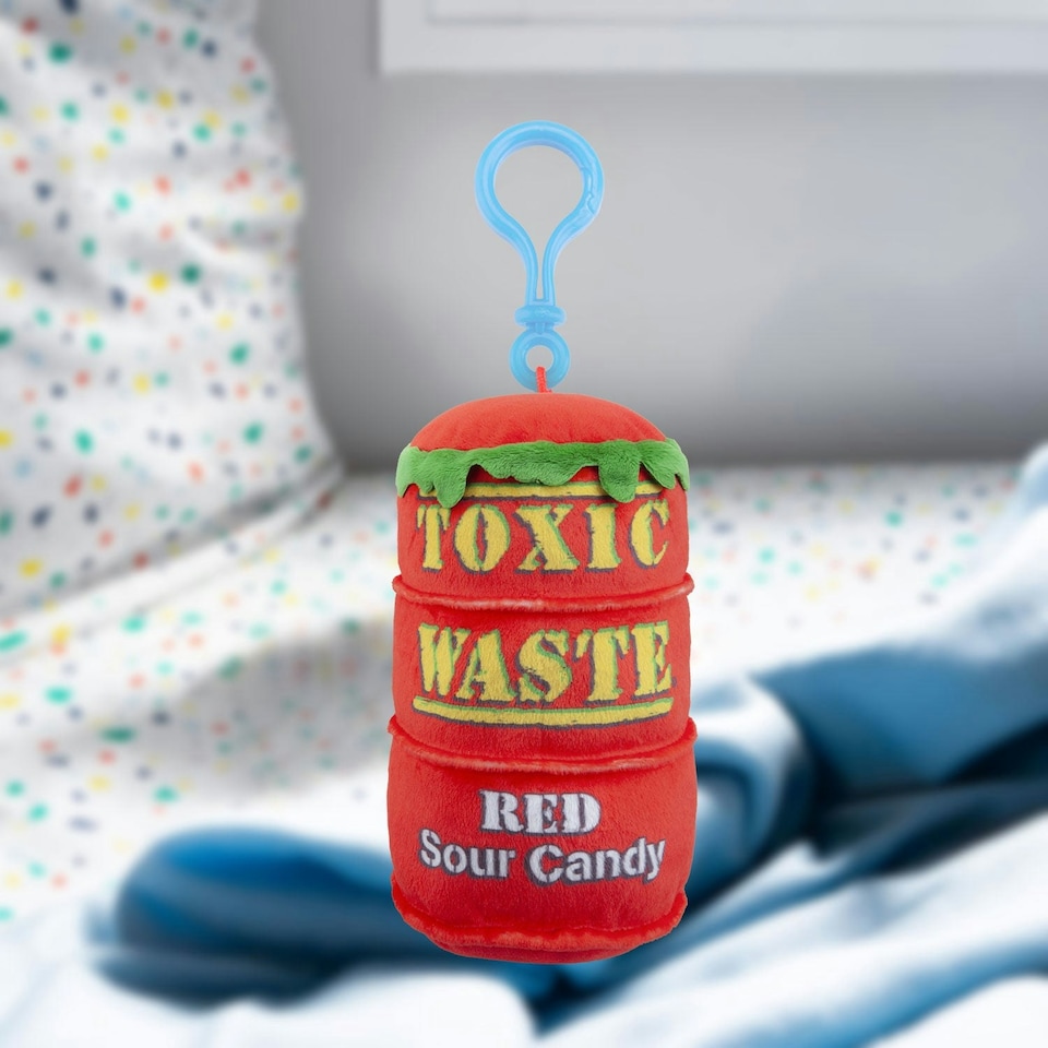image 1 of Toxic WasteRed Sour Candy Soft Toy Candy Inspired Plush Cuddly 15cm Red