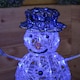 image 9 of 60cm Indoor Outdoor Acrylic Snowman Christmas Decoration with Colour Changing LED