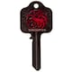 image 1 of Game Of Thrones Targaryen Door Key - Black/Red - One Size