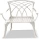 image 2 of Centurion Supports OSHOWA Luxurious Garden and Patio Table and 4 Large Chairs with Armrests Cast Aluminium Bistro Set - White