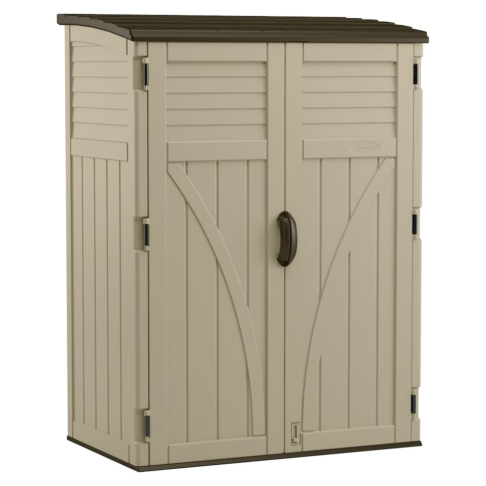 image 1 of Suncast Aston Large Storage Cabinet - Sand | Brown
