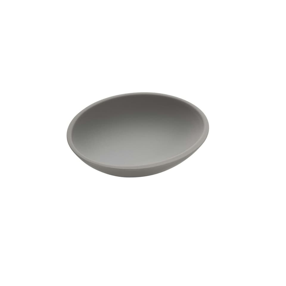 image 1 of Cosmic Countertop Soap Dish with Durable Acrylic for Bathroom, Matt Finish Grey