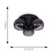 image 4 of ValueLights Alissa Matte Black IP44 3 Way Smoked Glass Integrated LED Ceiling Light | Black
