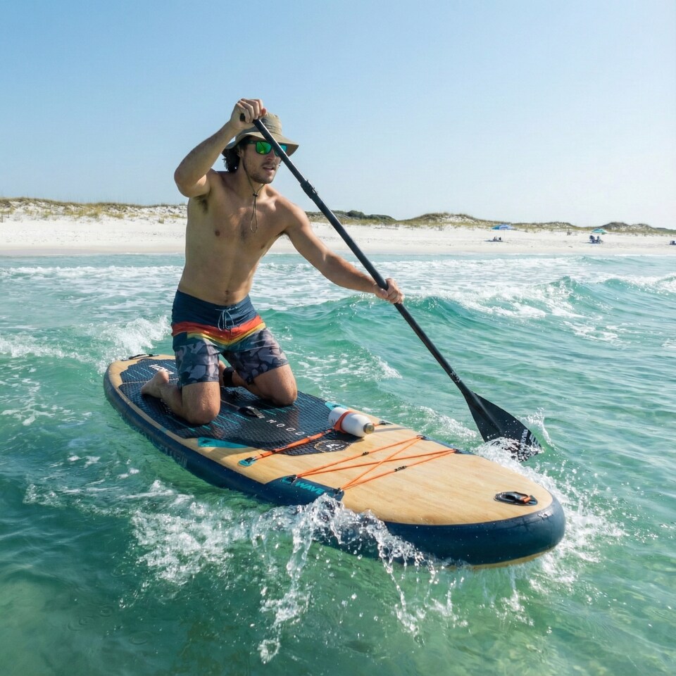 image 1 of Wave SUP Paddleboard Carry Case, Waterproof Storage & Travel Bag with Shoulder Straps, Fits Wave 3.0 Boards, Paddle & Accessories