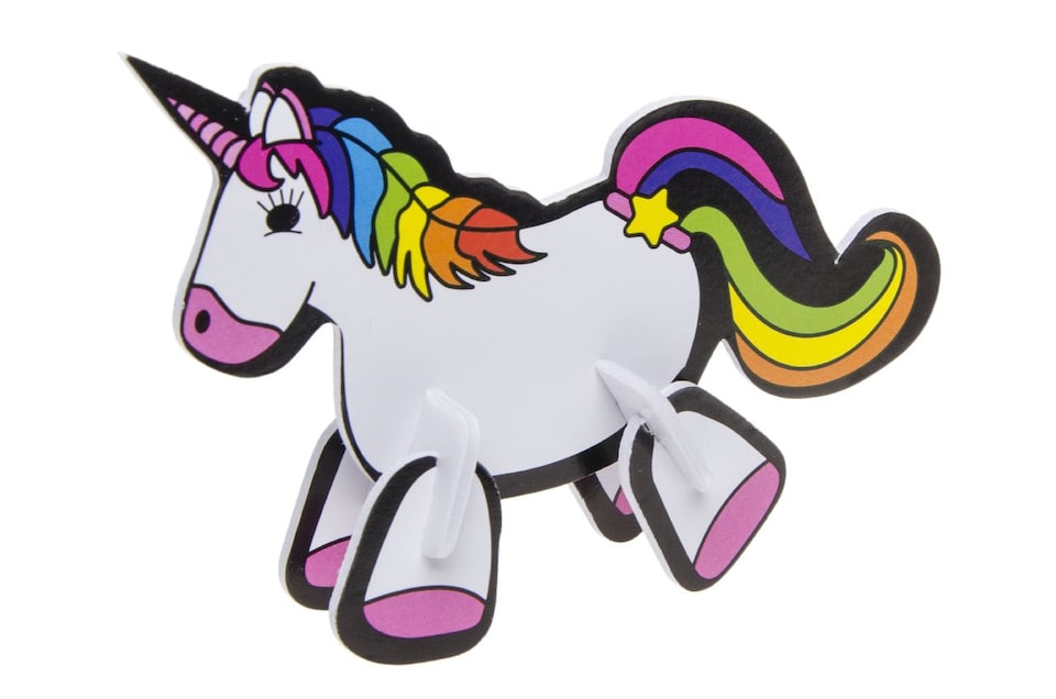 image 1 of Pack of 12 Unicorn 3D Puzzles