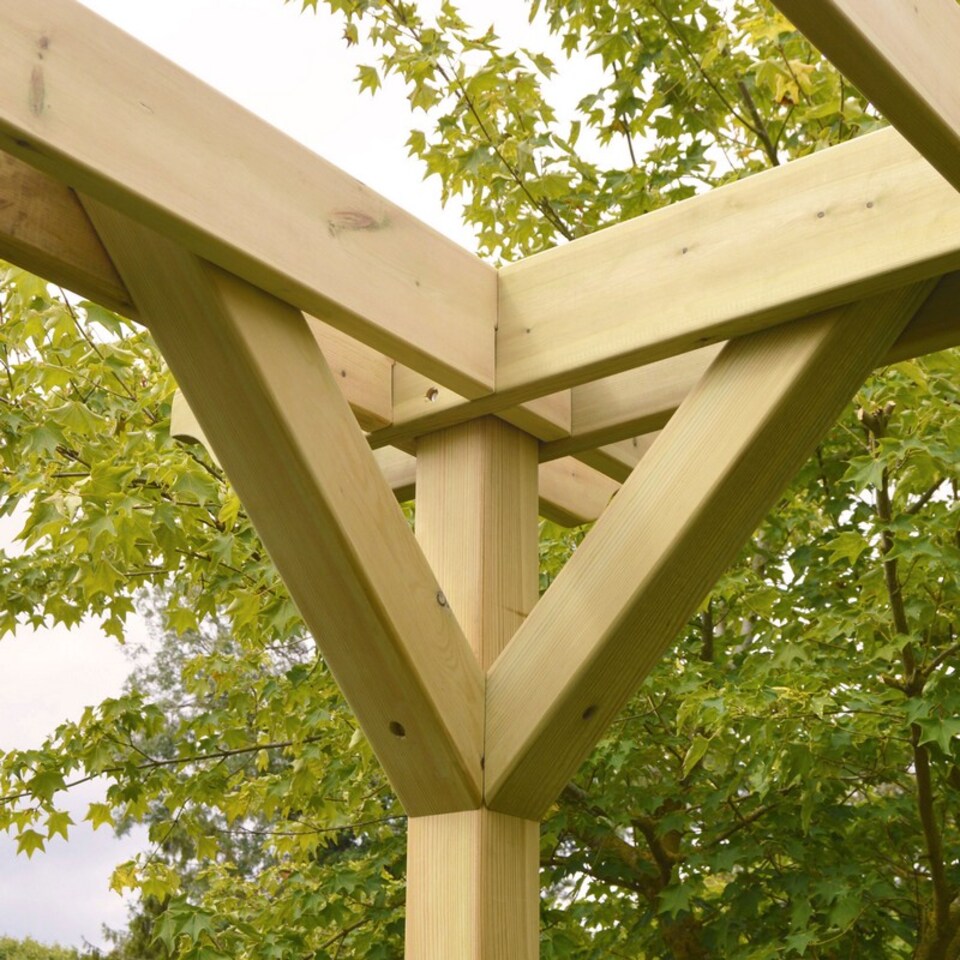 image 1 of Double Premium Pergola - Wood - L180 x W180 x H270 cm - Light Green