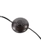image 9 of Oypla Black Floor Standing Lamp Reading Light with Linen Fabric Lampshade - Includes Bulb Black