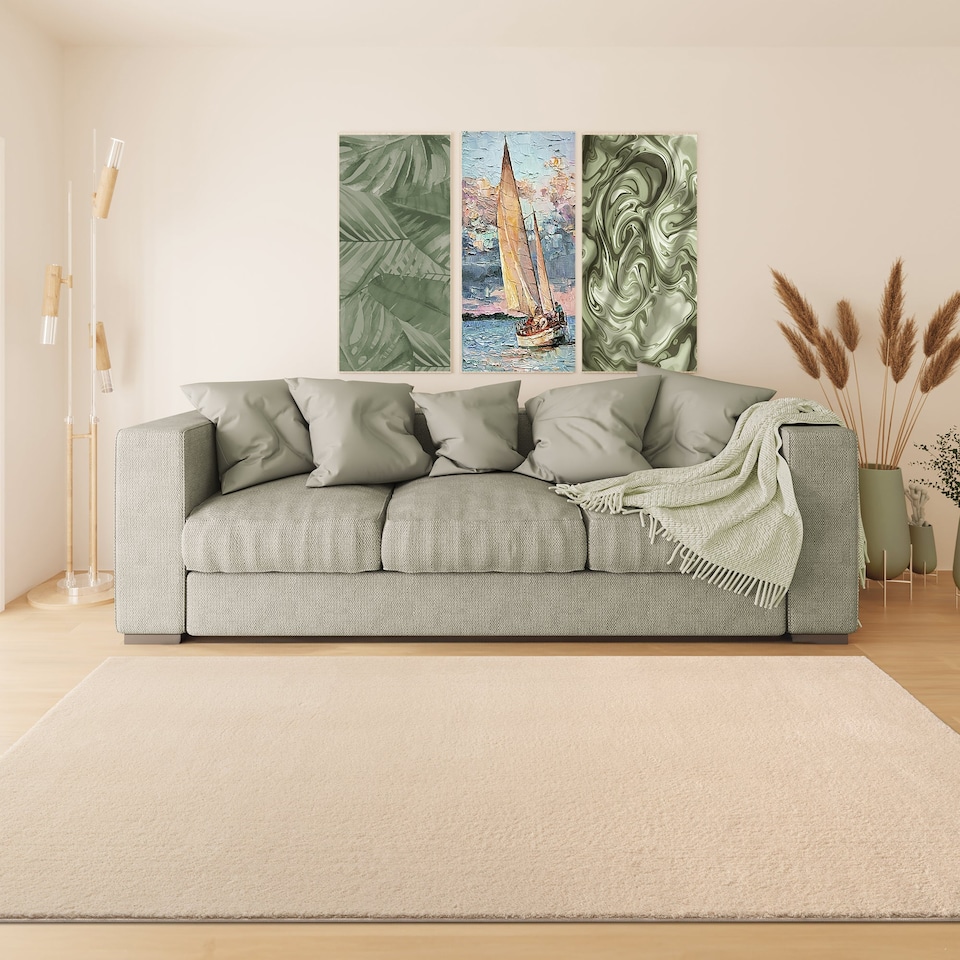 image 1 of RUGLENZA HOME -  STELLA SHAGGY RUG - 22 MM - BEIGE - 200 x 290 CM