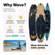 image 6 of Wave Surf Kids 3.0 2-in-1 Inflatable Paddle Board & Kayak (SUP), 8'6", Navy
