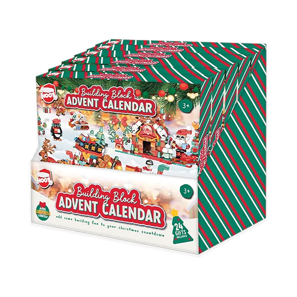 image 1 of Christmas Building Blocks Advent Calendar 24 Day Festive Construction Toy