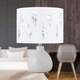 image 5 of Set of 2 Tuscan - White Ceramic Lamps with White Fern Shade White | White