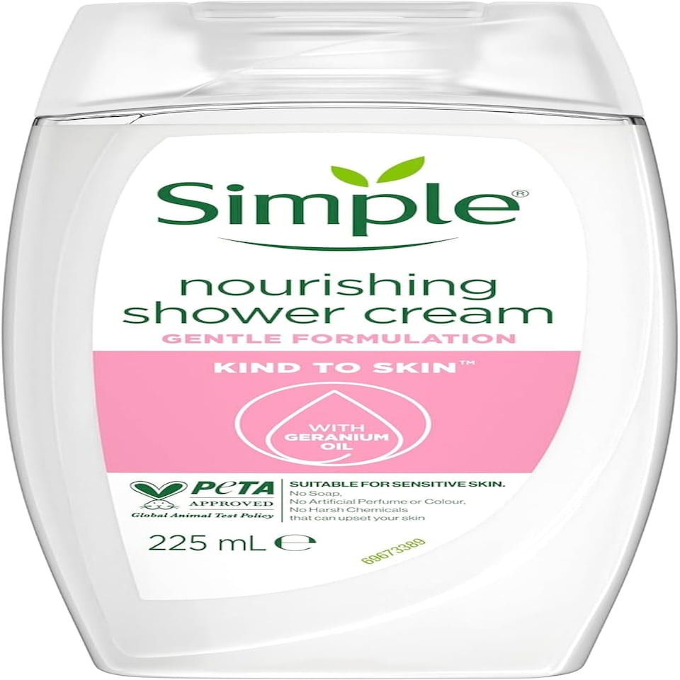 image 1 of Simple Nourishing Shower Cream 225ml Pack of 6