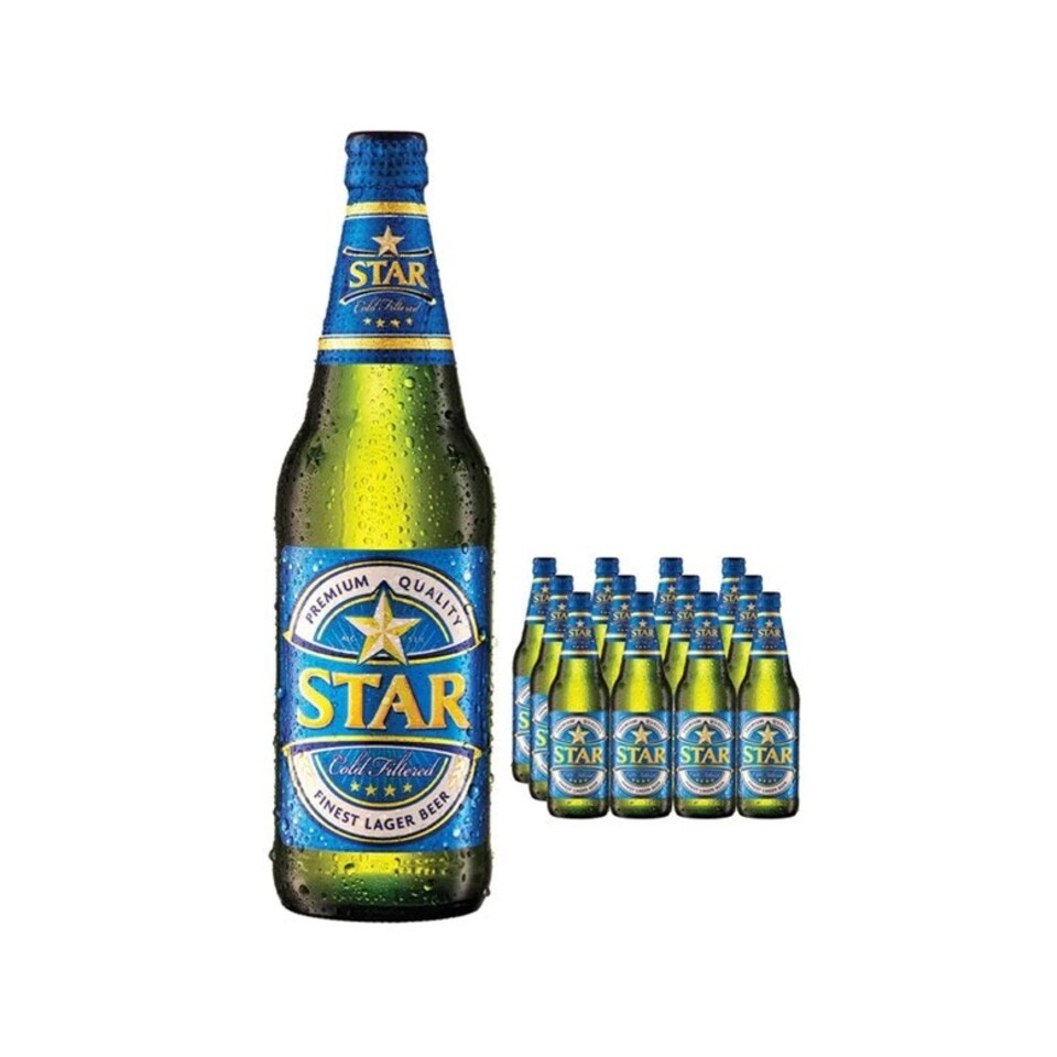 image 1 of Star Nigerian Cold Filtered Lager 12 x 600ml