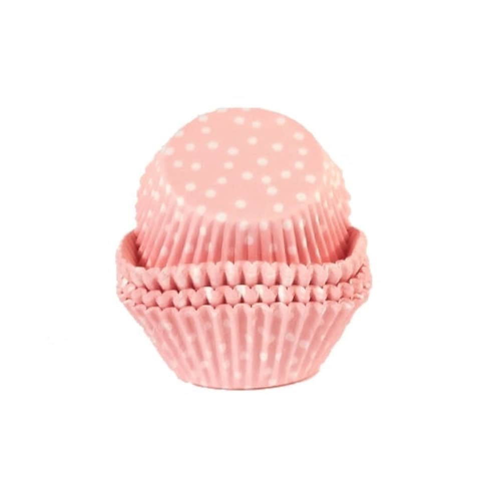 Dots Pink Cupcake Cases - Pack of 72