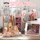 image 4 of AIYAPLAY Kids Clothes Rail with Storage Shelf, Boxes, Mirror | Pink