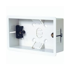 Dencon 2 Gang Dry Lining Box - White - One Size