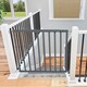 image 10 of Safetots Top of The Stairs Screw Fitted Stair Gate, Grey Wooden, 63.5cm - 105.5cm, Wood Baby Gate, Stylish Safety Gate | Grey | 1
