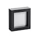 image 1 of Nicola Spring 4 x 4" Photo Frame - Black - 3D Photo Frame Picture Frame Box Portrait Display Case (12.5 x 12.5cm)