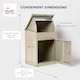 image 9 of SMART PARCEL BOX® Medium Front Access | Cream | 1