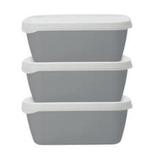 Natural Elements 3pc Stackable Food Container Set 900ml