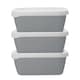 image 1 of Natural Elements 3pc Stackable Food Container Set 900ml