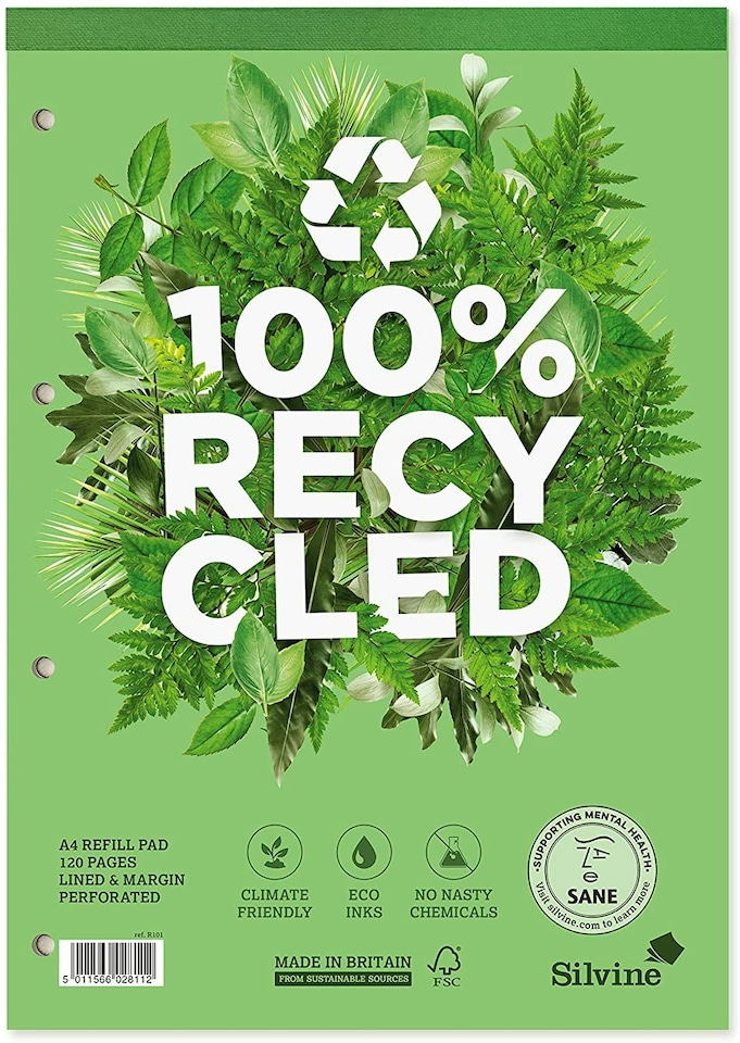 image 1 of A4 Premium Recycled Refill Pad 120 Pages