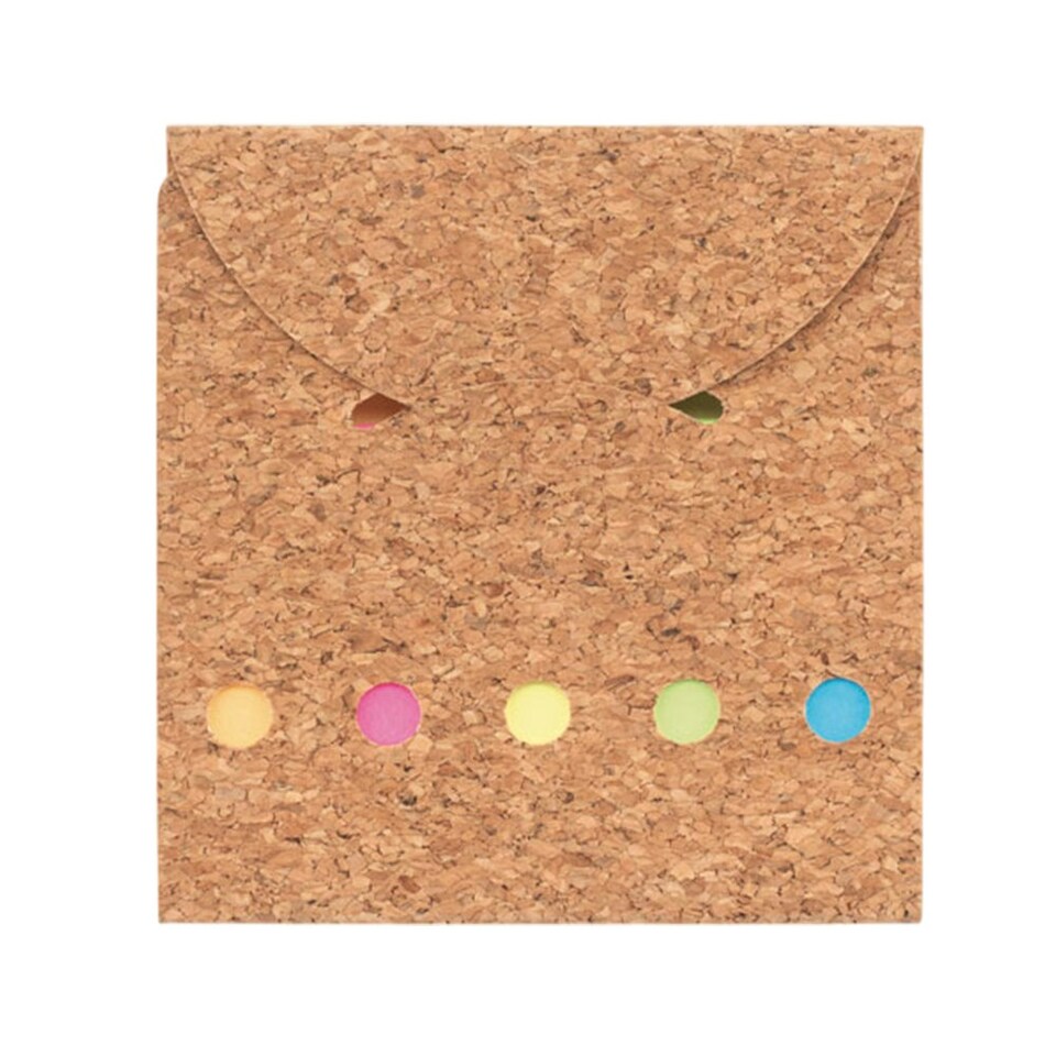 image 1 of MidOcean Foldcork Cork Memo Pad - Beige - One Size