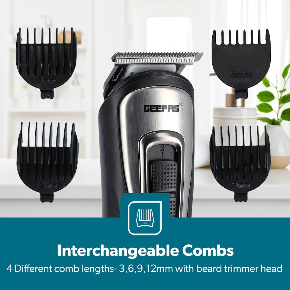 image 1 of GEEPAS 11-in-1 Rechargeable Multi Grooming Kit