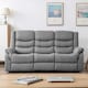 image 7 of Seattle 3 Seater Fabric Manual Recliner Sofa (Grey)