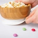 image 5 of Tiny Dining Children's Bamboo Suction Bowl - White White