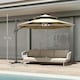 image 7 of Outsunny 3m Cantilever Parasol Solar Lights Power Bank Base Beige