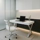 image 5 of Centurion Supports ADONIS Gloss White and Chrome Ergonomic Home Office Luxury Computer Desk | White | White | 1