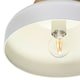 image 8 of Contemporary Scandinavian Designed Semi Flush Ceiling Light in Muted Dove Grey | Grey
