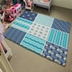 image 4 of Nautical Tiles (Rug) Blue | Large: 140x200cm