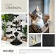 image 7 of Cat Tree Fippi - 201 cm tall, sisal cat scratching post, toy & anti-tip bracket - Black/White