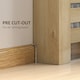 image 3 of HOMCOM Radiator Cover with Drawer, Horizontal Slat, 111cm, Oak